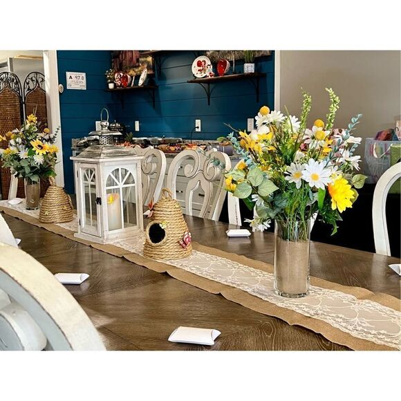 Sunflower Daisy Eucalyptus Floral Arrangement Baby‎ Wedding Birthday Reunion FL5 - Picture 2 of 15